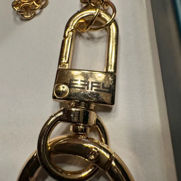 EFFY Gold Chain Key Chain Charm for Women Handbag Accessory with Clasp and Ring - Picture 7 of 8